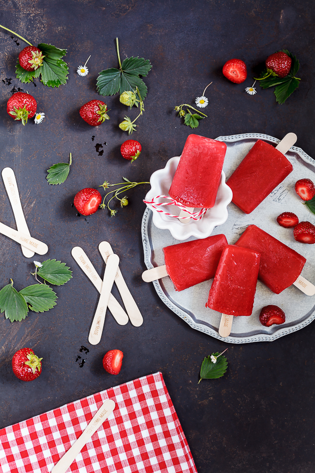 Amalie loves Denmark | Rezept für Erdbeereis am Stiel mit Nicolas Vahé Förmchen #ice-cream